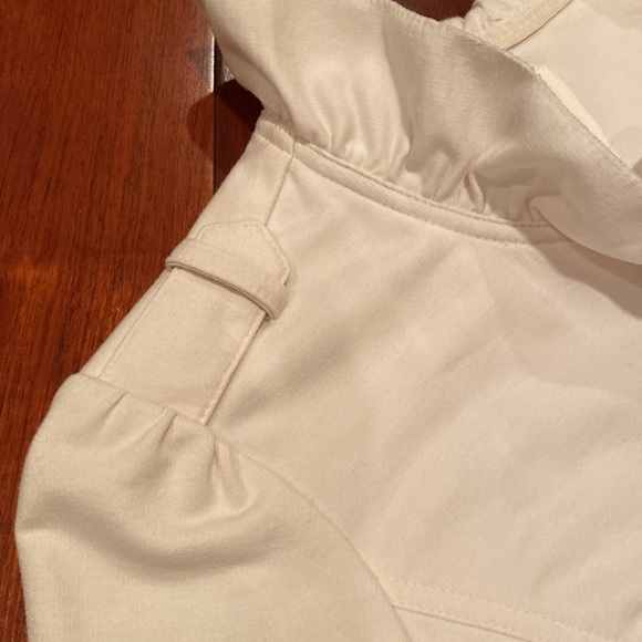 Kut from the Kloth Button-down Jacket with Ruffles. Size medium. Cream color. - Picture 3 of 9